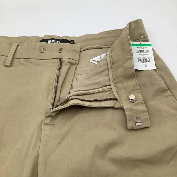Hudson Jeans Mens Tailored Fit Jogger Twill Chino Pants‎ Tan Size 32 x 29 NWT